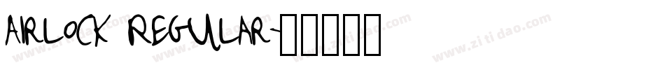 Airlock Regular字体转换